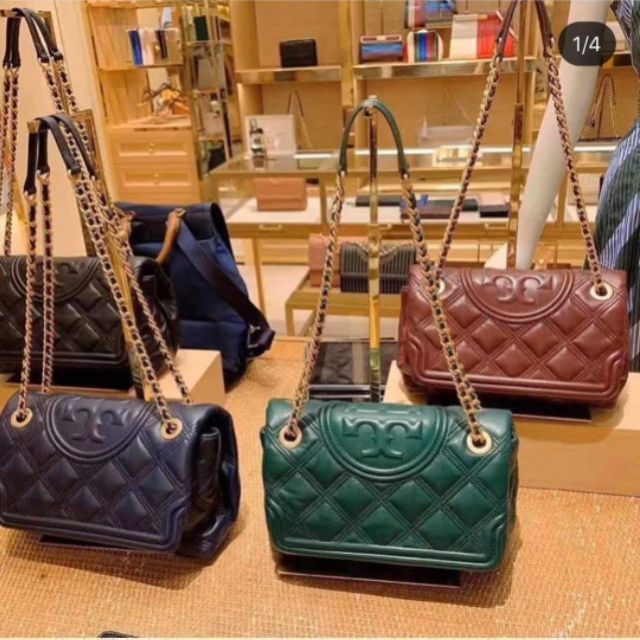 ?% Authentic TORY BURCH SOFT FLEMING SHOULDER BAG | Shopee Malaysia