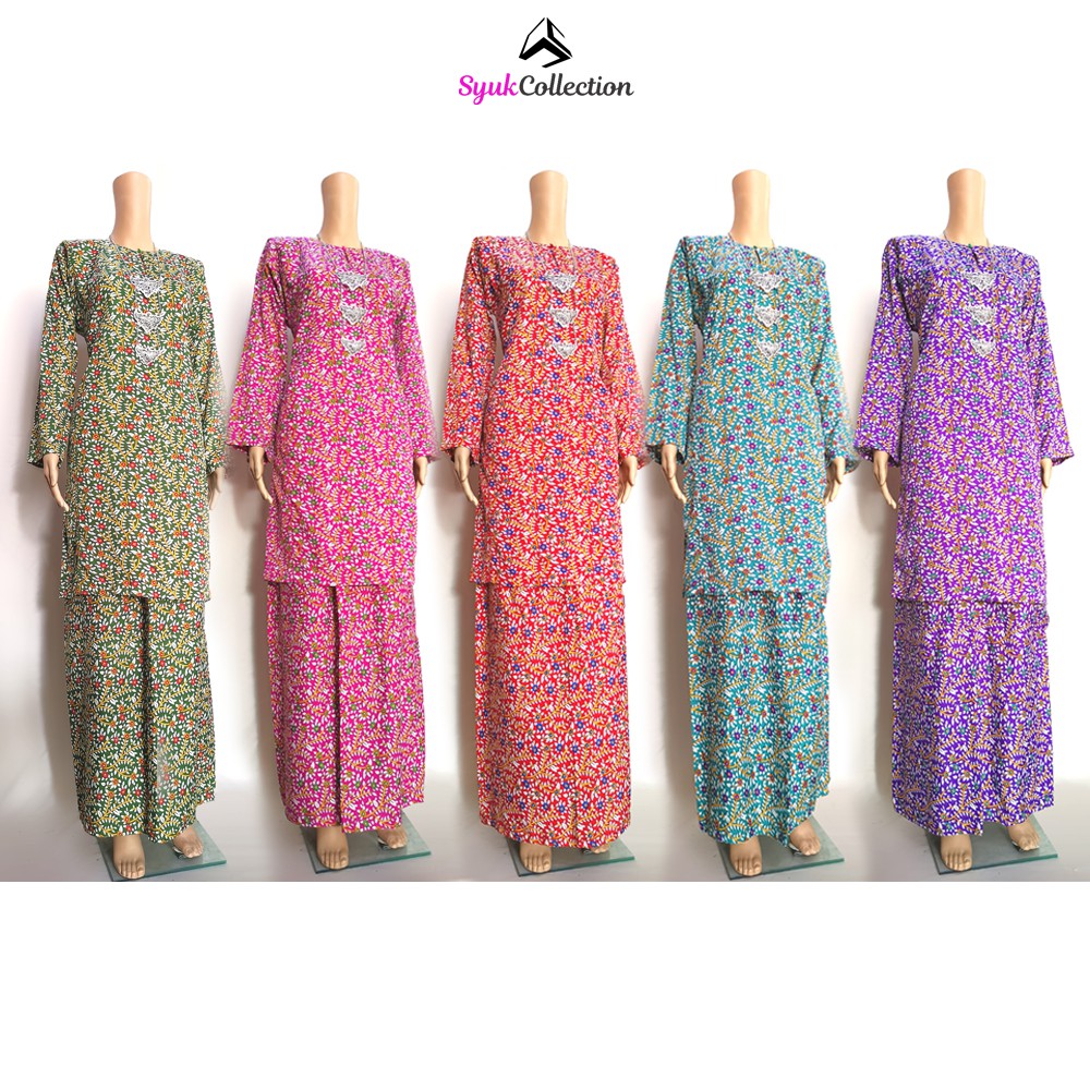  Baju  Kurung  Pesak Tradisional Johor  Ironless BKP13 