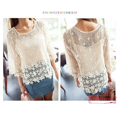 loose crochet top