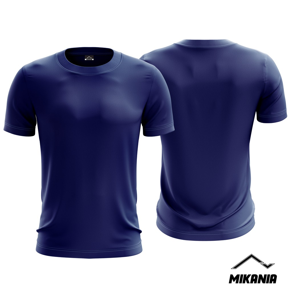 Navy Blue Plain Microfiber Jersey T-Shirt | Jersi T-shirt Microfiber Kosong Biru Navy (UNISEX)