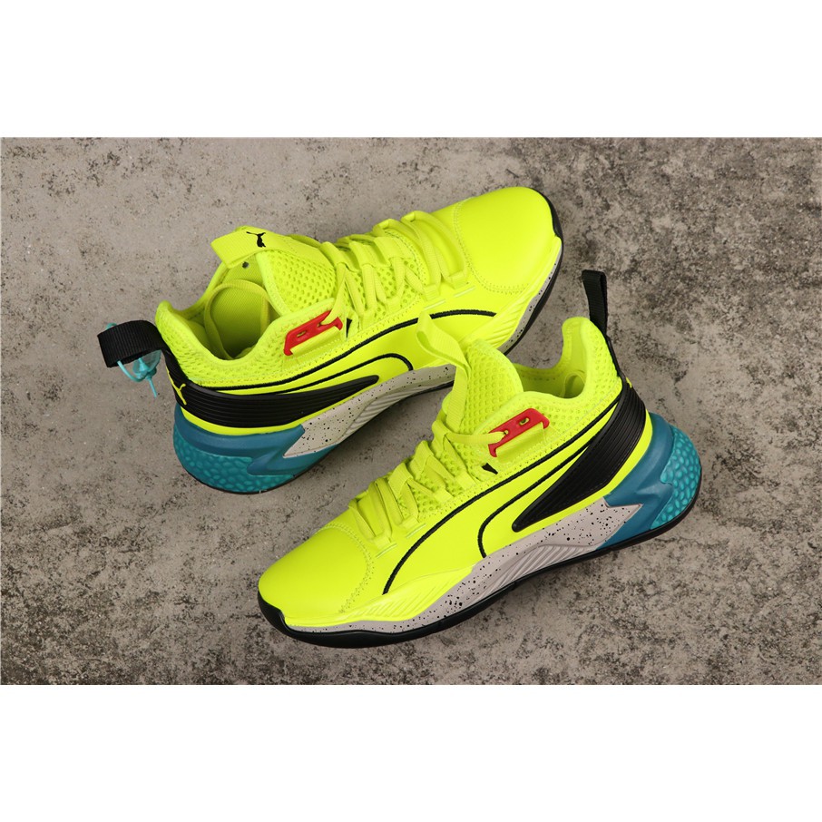 puma fluorescent green shoes