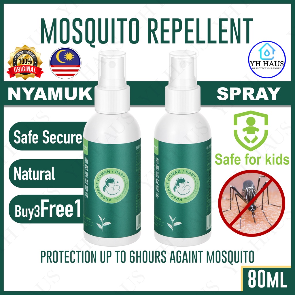 Baby Mosquito Repellent Spray Natural Ingredient Deet-free Pencegah ...