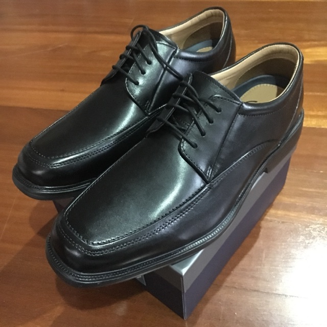 clarks mens black work shoes