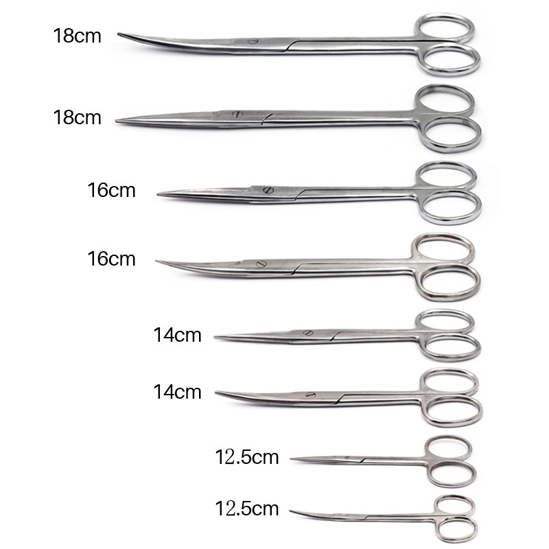 Straight/Elbow Dental Surgical Scissors Stainless Steel Oral Tools Dental Equipment Different Sizes