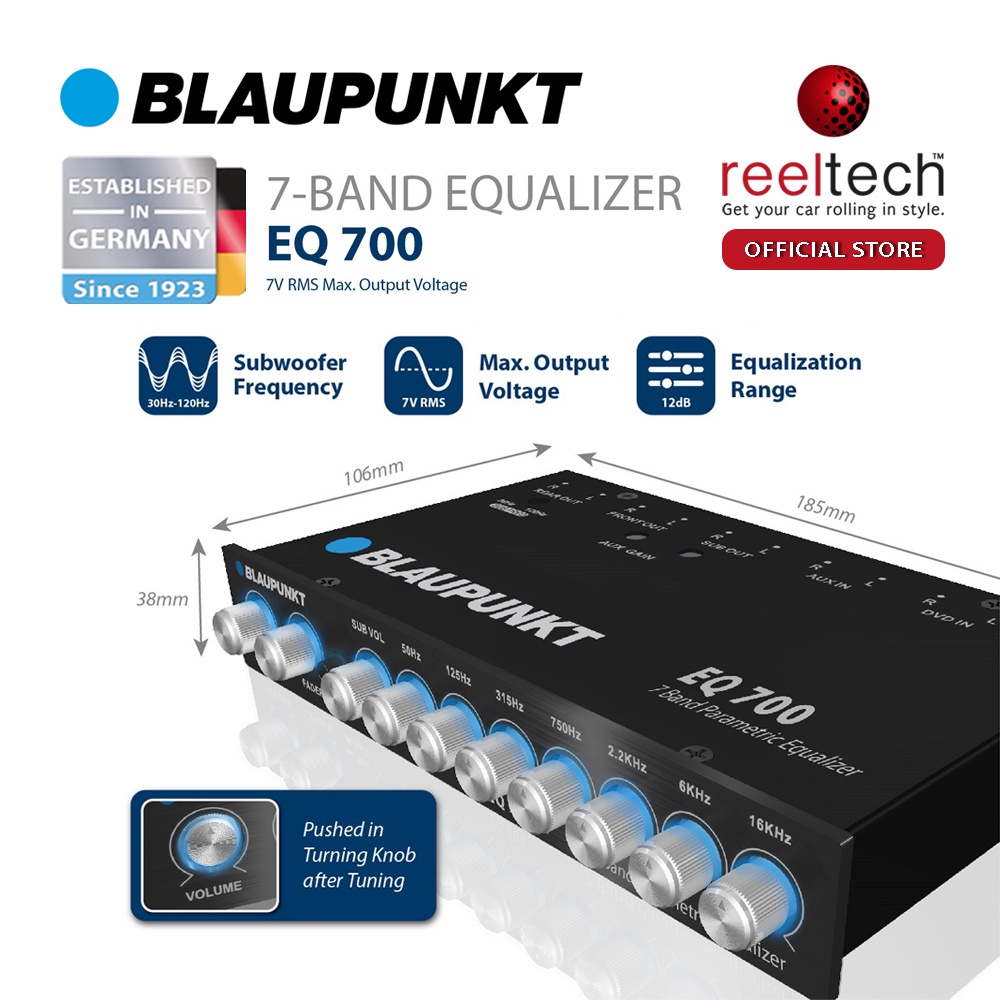 Blaupunkt EQ700 PRE AMP 7 Band Equalizer Equalization EQ 700 Car