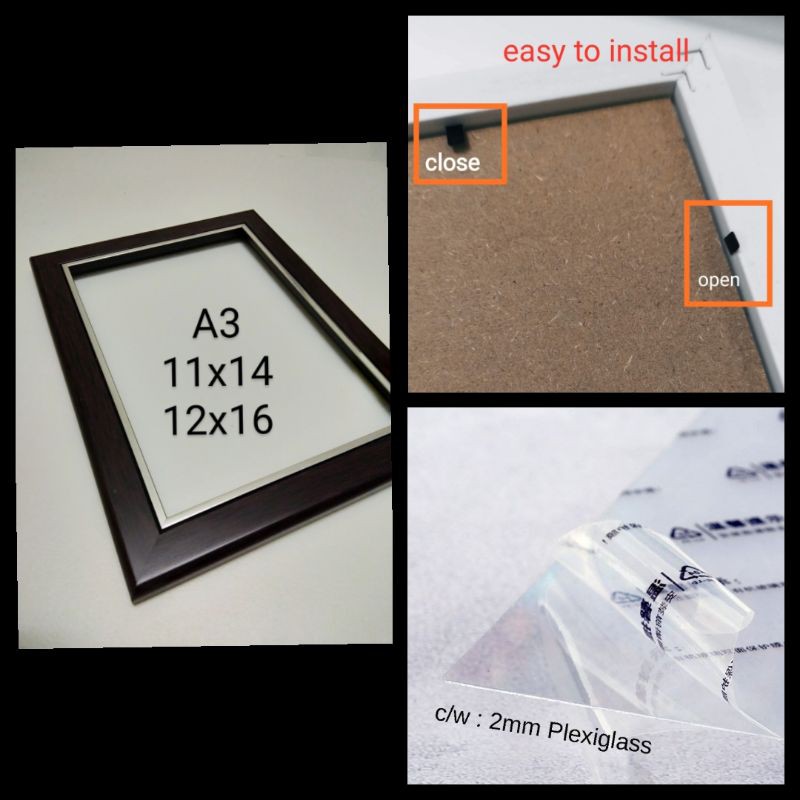 frame 11R / 12R / A3 (wooden frame) | Shopee Malaysia