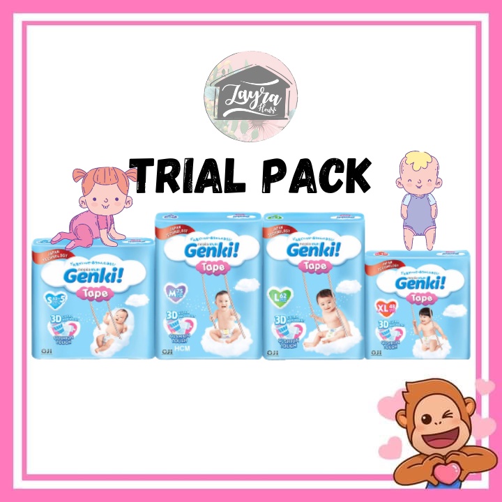 Buy Trial Pack Diapers Genki Tape Ready Stock Malaysia Seetracker Malaysia