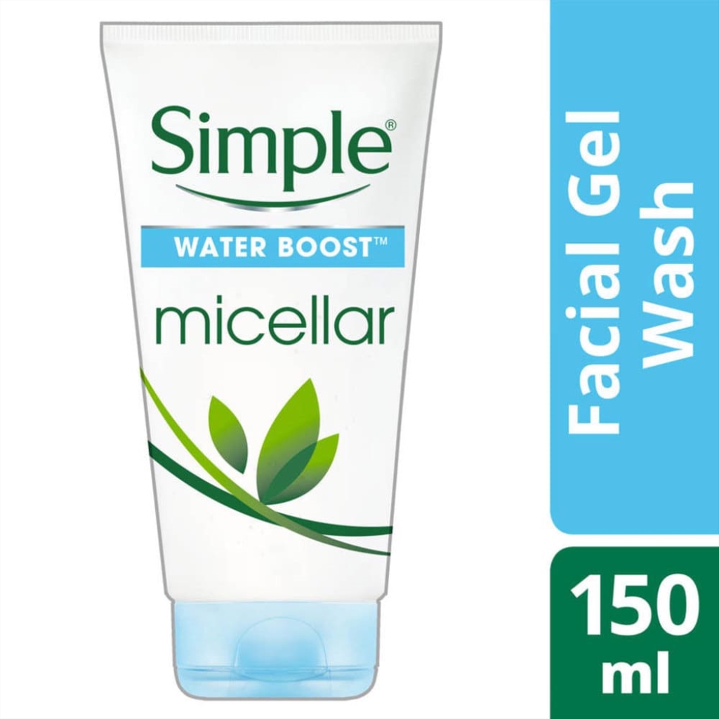 SIMPLE Water Boost Micellar Facial Wash Gel Wash 150ml Shopee Malaysia