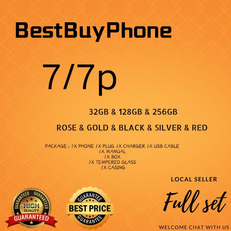 second set 7 / 7P (full set) 50 day warranty Shopee Malaysia