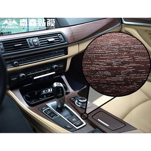 Car Interior Wood Leather Sticks Foil Stickers Change Color Film