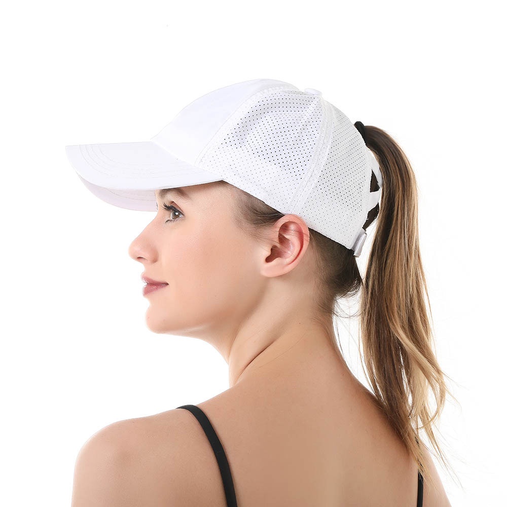 Premium Have Womens Criss Cross Ponytail Baseball Cap Adjustable High Messy Bun Ponycap Quick Drying Mesh Hat Breatha... - Image 5