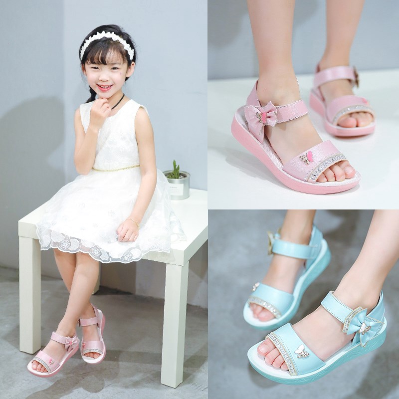 girls open toe shoes