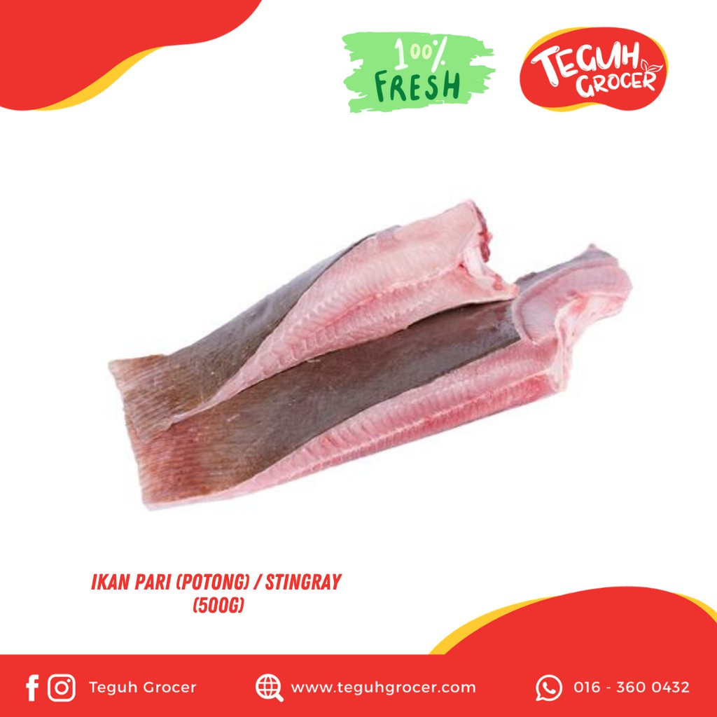 Ikan Pari Potong Stingray 500g Shopee Malaysia