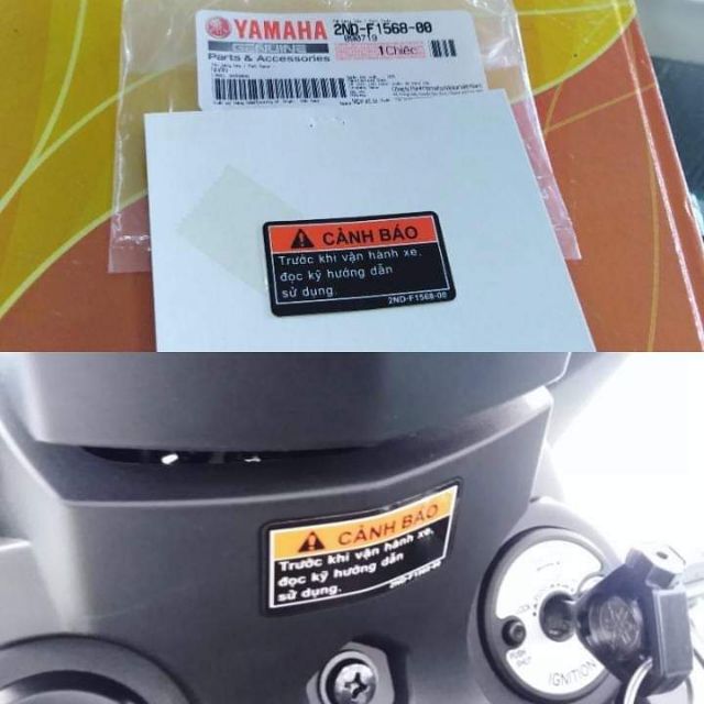 Stiker warning exciter label warning exciter vietnam Shopee Malaysia