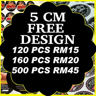 Sticker (Mirrorcoat) 3x3 cm  Shopee Malaysia