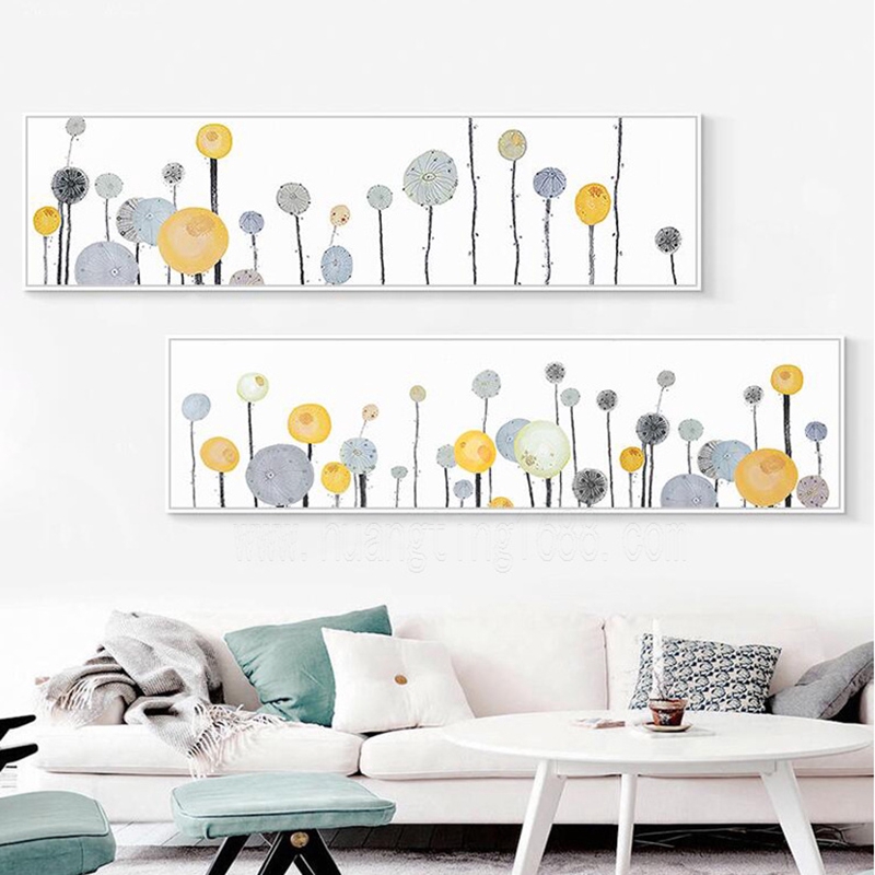 Nordic Art Posters Flowers Dandelion Canvas Fresh Painting Home Decoration Wall Art Pictures For Living Room Header Shopee Malaysia