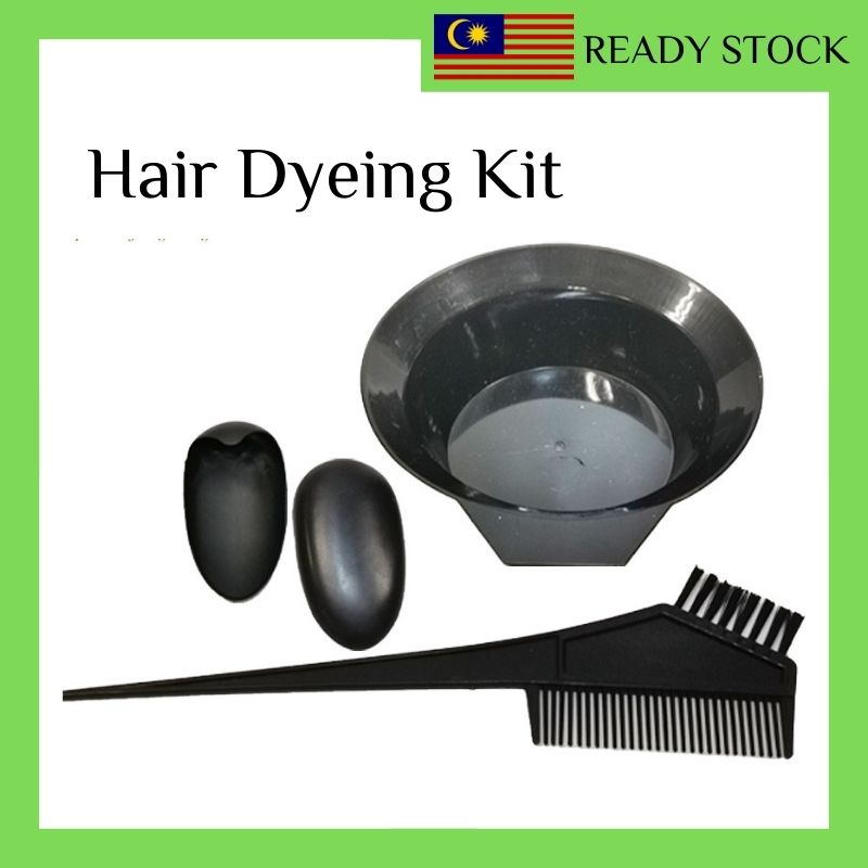 Hair Dyeing Kit Hair Dye Comb Brush Earmuffs Hair Salon Bowl Hairdressing Dyeing Tool Hair Coloring Set