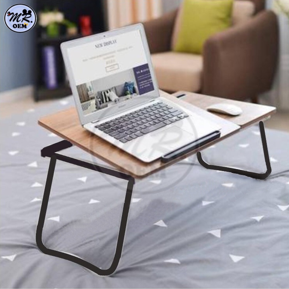 MR OEM Foldable & Adjustable Laptop Desk Portable Folding Computer Table Standing Table For Bed