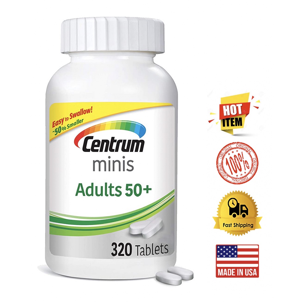 Ready Stocks Centrum Minis Multivitamins Adult 50+ (Men & Women