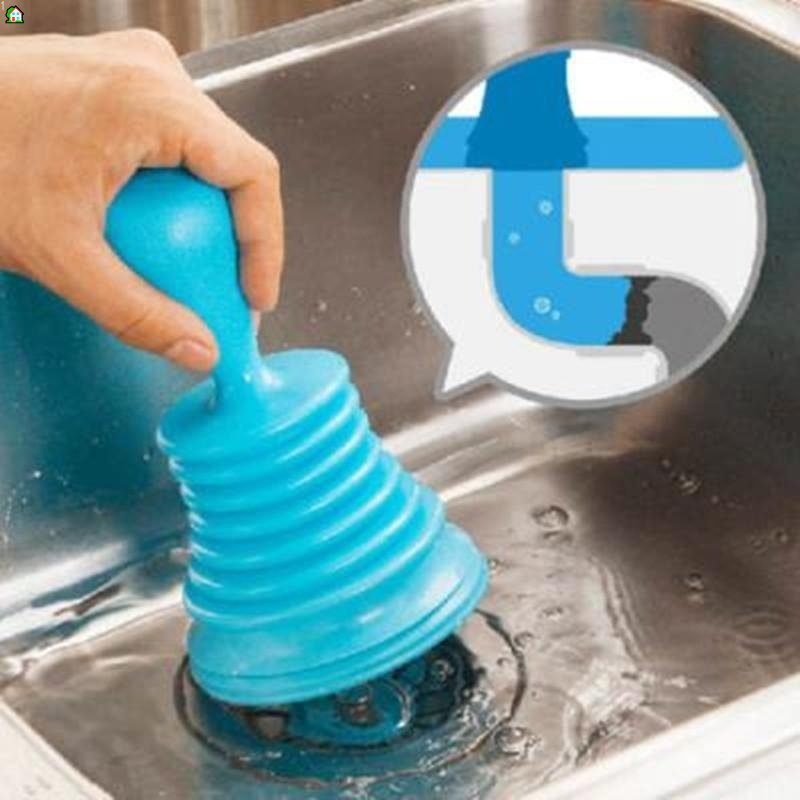 Functional Kitchen Bathroom Toilet Sink Plunger Blocked Drain Unblock Pipeline Dredge Cleaner