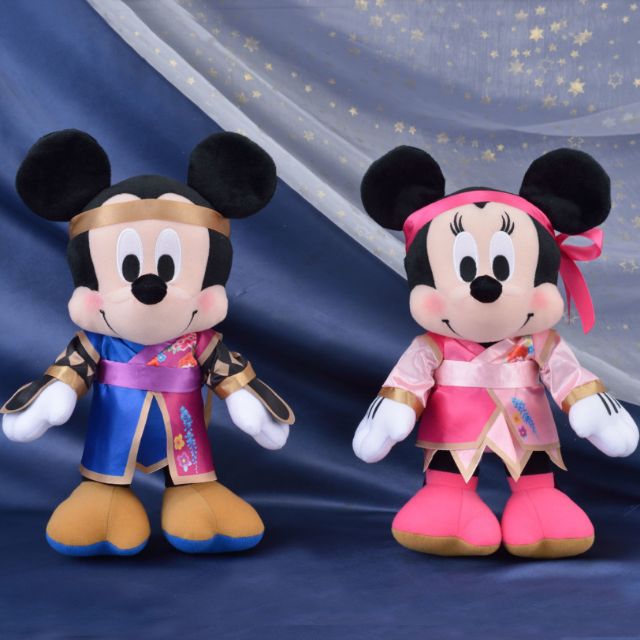 limited release mickey and minnie plush dolls