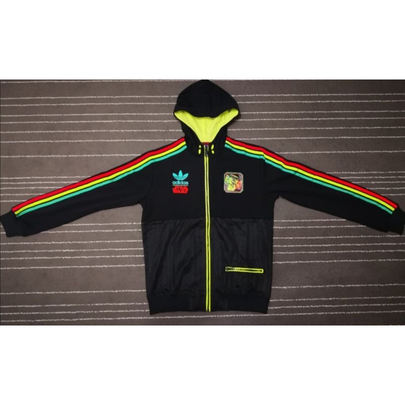 calculadora Envío sabor dulce Adidas Star Wars jacket sweater hoodie Boba Fett black rasta Jamaica neon |  Shopee Malaysia