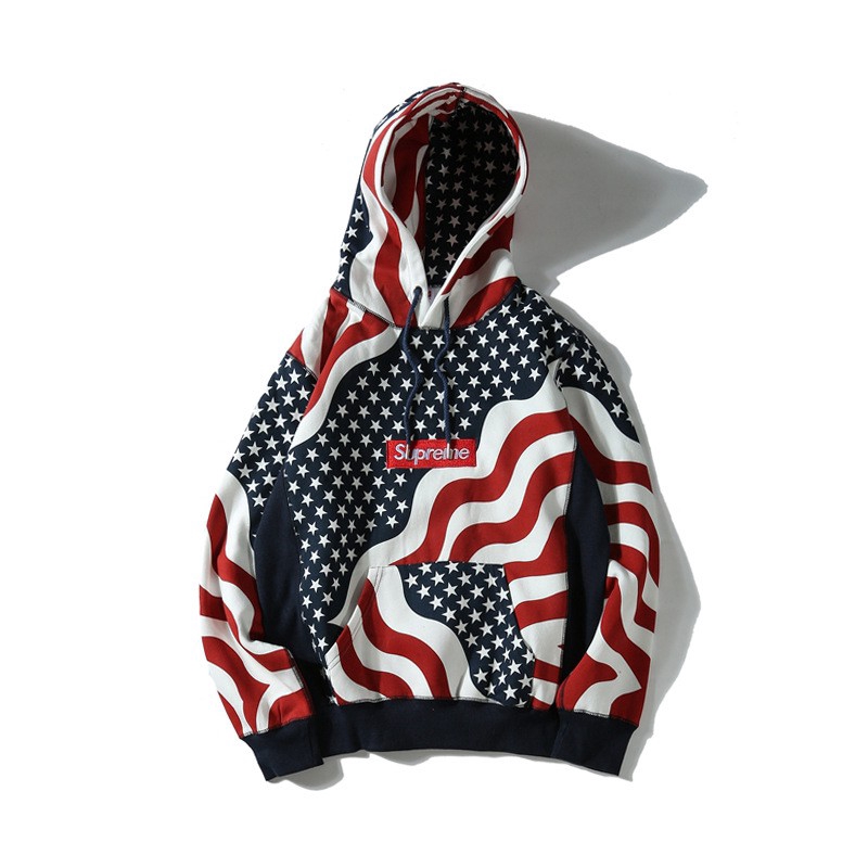 supreme flag hoodie