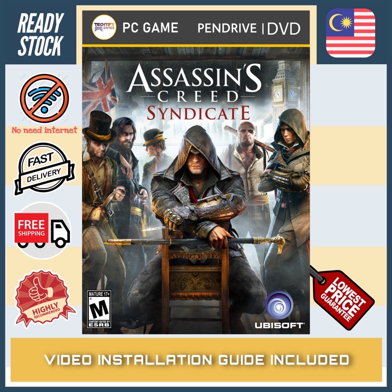 Try out Celsius Flawless PC Game] Assassins Creed Syndicate Gold Edition - Offline [DVD | Pendrive]  | Shopee Malaysia