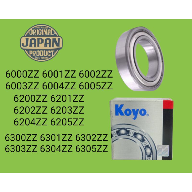 Koyo Japan Motorcycle Ball Bearing ZZ C3 6000 6001 6002 6003 6004 6005