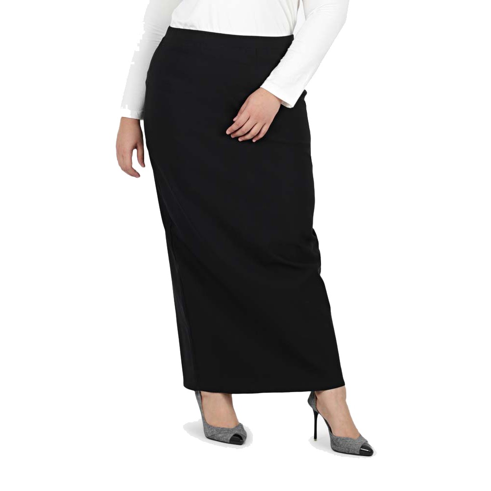 Mis Claire Shayla Formal Long Pencil Skirt - Black | Shopee Malaysia