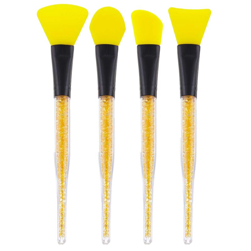 Download 4 Pieces Silicone Face Mask Brush Applicator Tool For Facials Yellow Shopee Malaysia PSD Mockup Templates