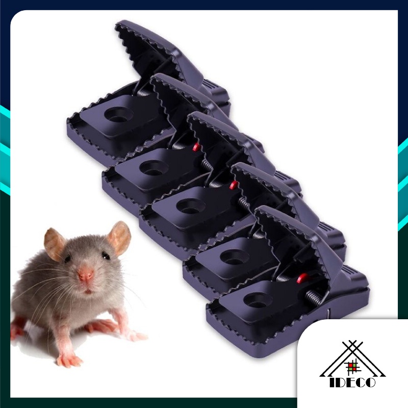 iDECO Reusable Plastic Mouse Trap Rat Mice Catching Rat Traps Mouse ...