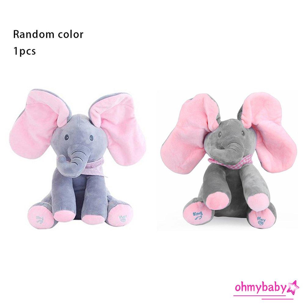 peekaboo elephant plush toy