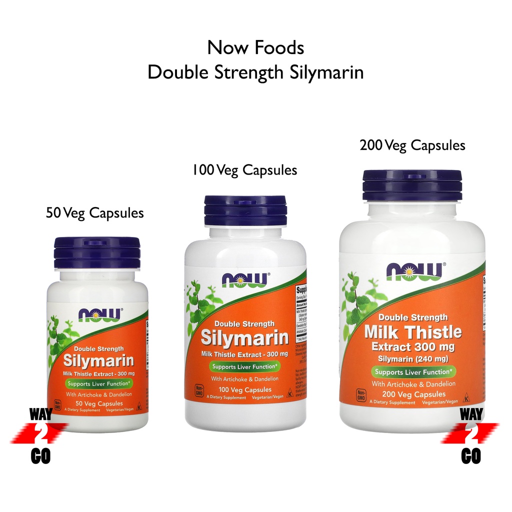 ✓READY STOCK✓ Now Foods, Silymarin Milk Thistle Extract w Artichoke &  Dandelion Double Strength 300 mg 100 / 200 Veg Cap - Shopee Malaysia