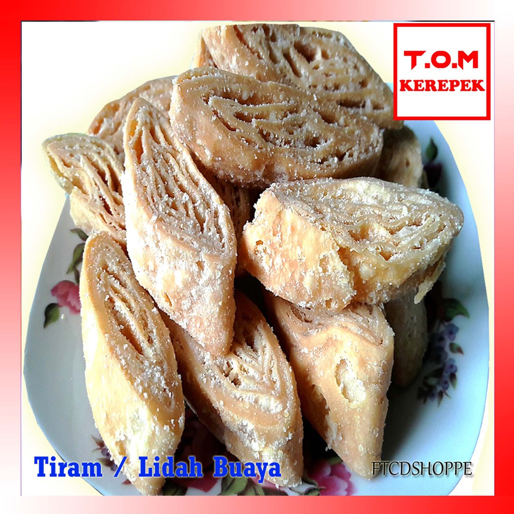 Kuih Tiram Lidah Buaya Kuih Kapal Terbang Banting Fresh 500 G Tom