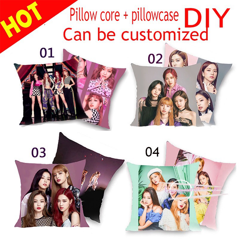 DIY BLACKPINK Double face pillow gift Two Sides Printed Pillow Case