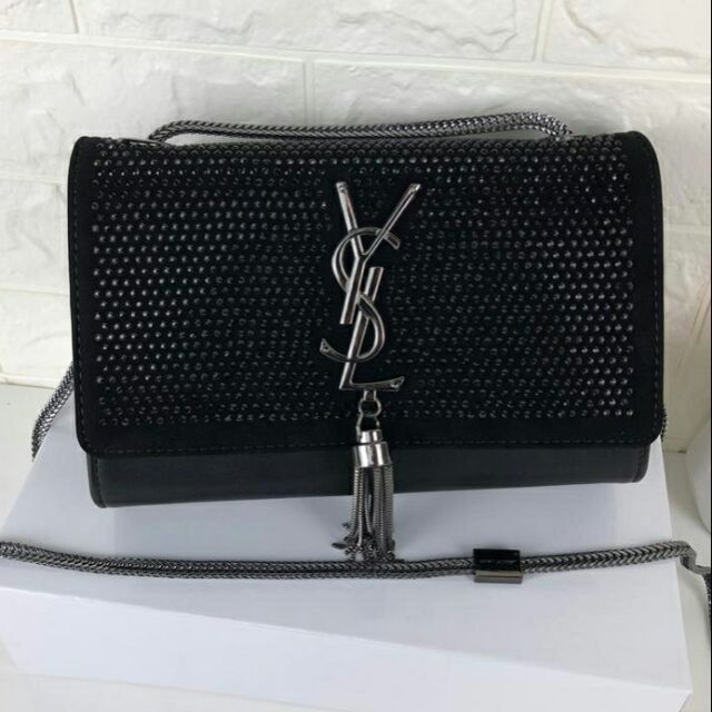 ysl black sling bag