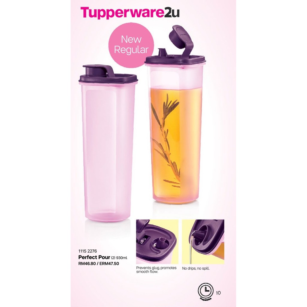 (New)(Ready stock) Tupperware Perfect Pourer, 930ml (2 pcs) (last 2 sets)