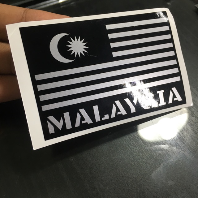 G2M4 MALAYSIA FLAG STICKER / BENDERA MALAYSIA STIKER PATCH 3 inch 