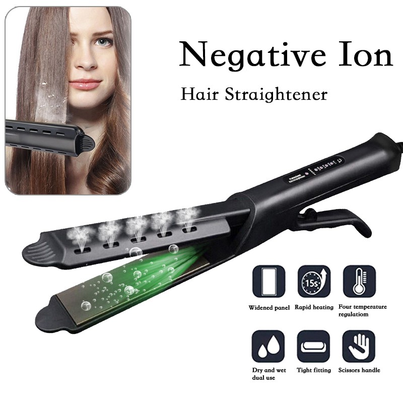 ceramic tourmaline ionic flat iron hair straightener
