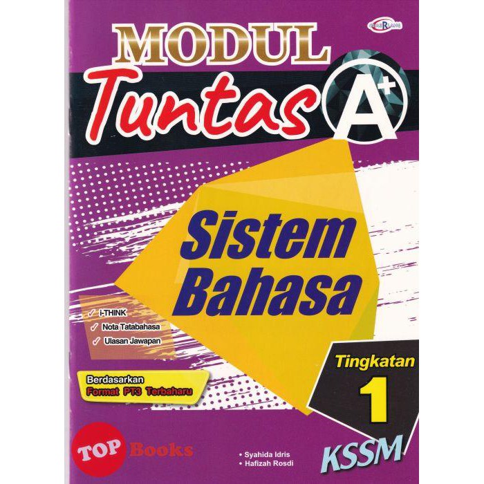 Buy [TOPBOOKS Cemerlang] Modul Tuntas A+ Sistem Bahasa Tingkatan 1 KSSM (2021)  SeeTracker Malaysia