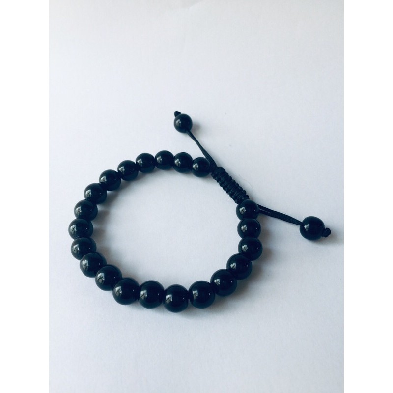 Buy Black Stone Beads Bracelet Gelang Tangan Manik Hitam Natural Black Stone Bracelet Gelang Tangan Batu Hitam Seetracker Malaysia
