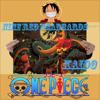 Anime Poster One Piece All Star Limit Poster Retro Kraft Paper Wallpaper 70 40cm Shopee Malaysia