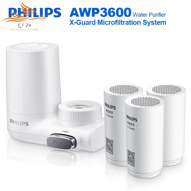 Philips Water Purifier AWP3600 Microfiltration System Granular Activated Carbon Faucet Water Purifier Kitchen Direct Drinking Water Purifier