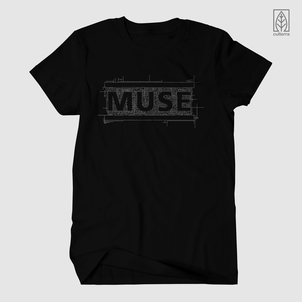 Kaos BAND/KAOS MUSE/BAJU MUSE ABU/BAJU Music ROCK METAL/MONO VERSION