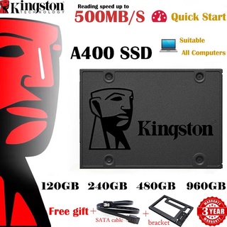 [Local Stock]Kingston SSD A400 SATA 3 Solid-State Drive-SSD 120GB/240GB/480GB/960GB With Free SATA Cable And SSD Bracket