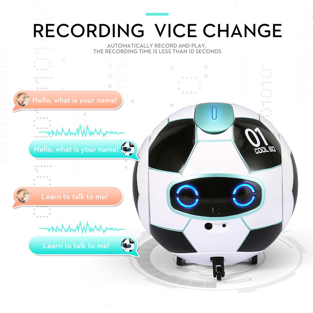 FINECO FX-J01 CoolBO Voice Recognition Control Obstacle Avoidance Football Robot 