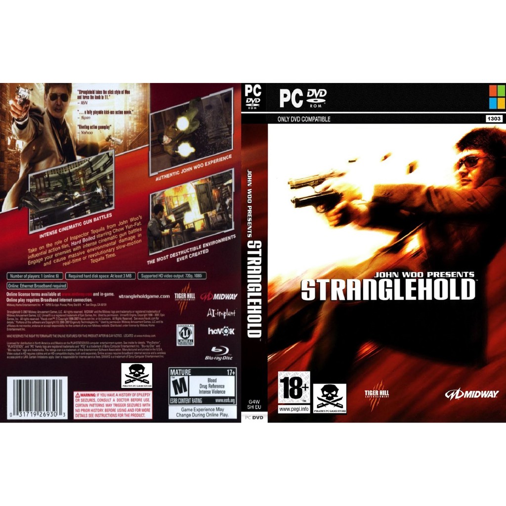 Jeu PC : John Woo Presents Stranglehold - Version 2CD Avec Notice, Comme Neuf (2007)