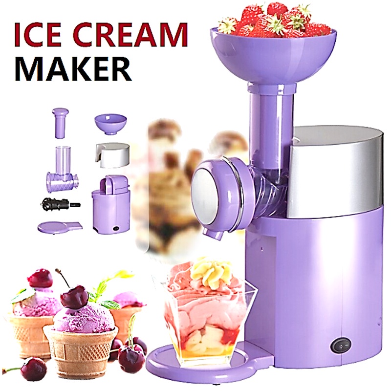 【Malaysia Plug】Electric Frozen Fruit Gelato Ice Cream Yogurt Dessert Maker Mixer Juicer