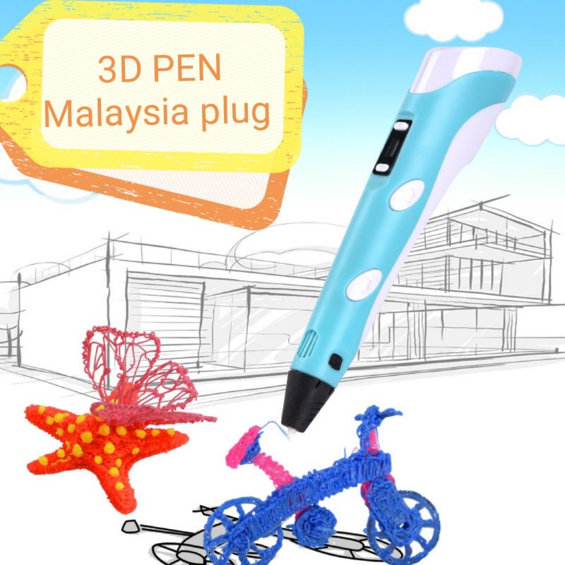 New 3D Pen (Malaysia plug) *Ready Stock* Shopee Malaysia